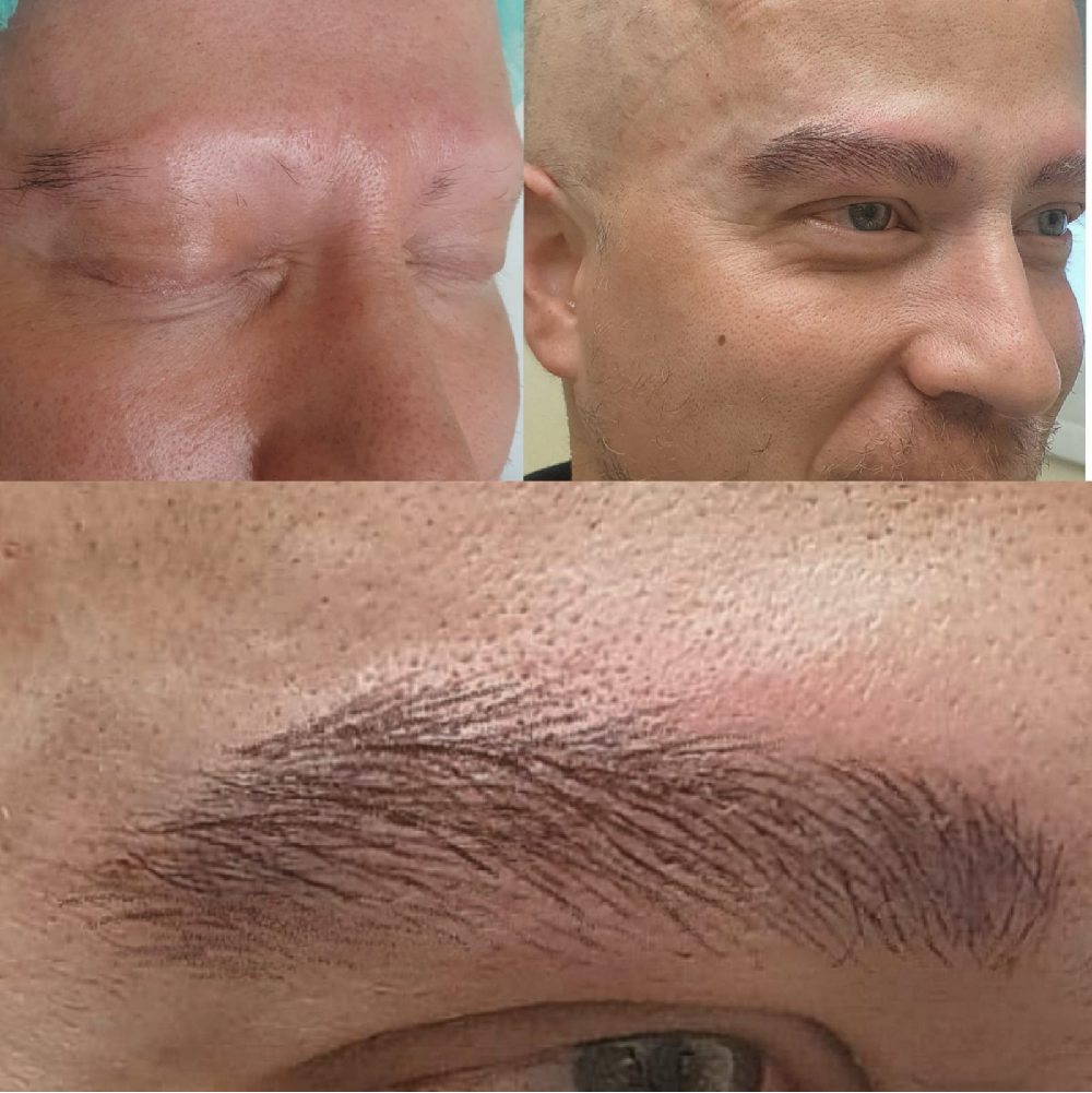 Microblading course for men’s eyebrows, realistic technique, without KIT